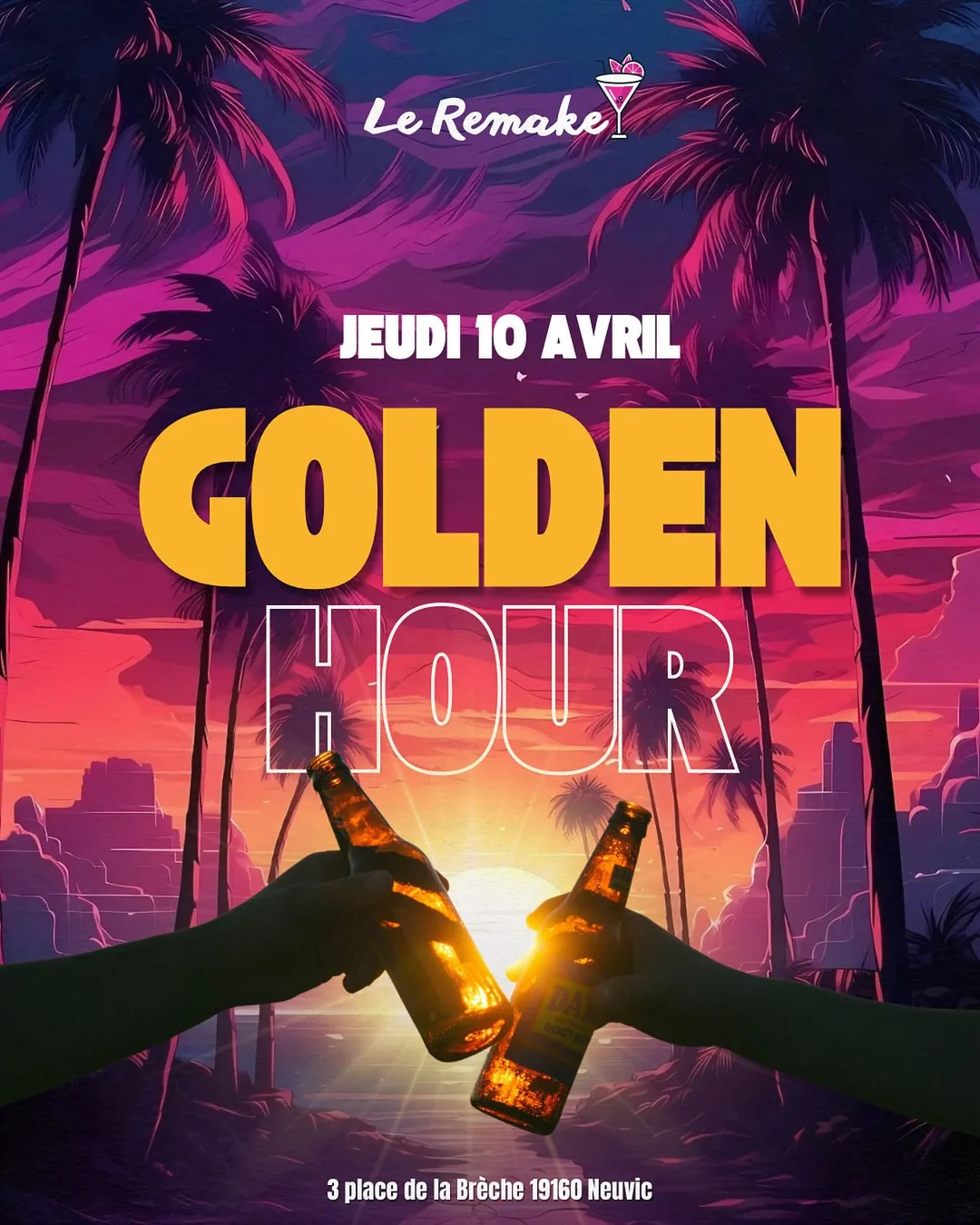 Affiche de la soirée Golden Hour