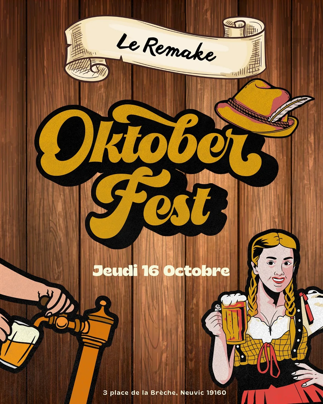 Affiche de la soirée Oktober Fest – 2ᵉ édition