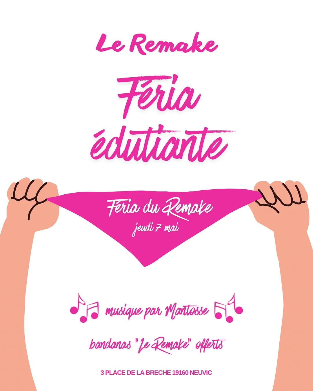 Affiche de la soirée Féria Étudiante