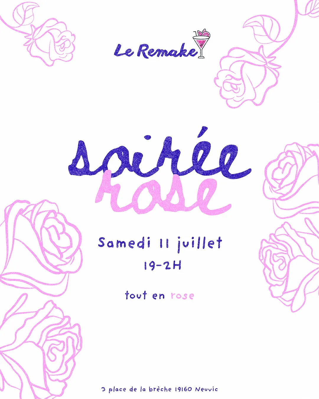Affiche de la soirée Soirée Rose